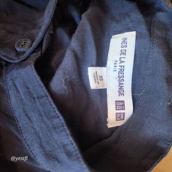 Ines de la Fressange x Uniqlo button up belted dress XS - Picture 3 of 8